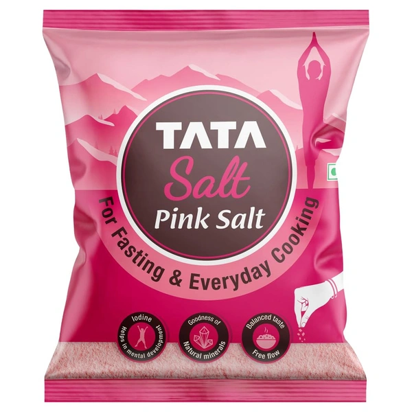 Tata Salt Pink Salt, 1kg, Rock Salt for Everyday Cooking, Sendha Salt - 1Kg, Tata