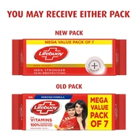 Lifebuoy Bathing Soap Bar (125g x 7) - 125g x 7, Lifebuoy