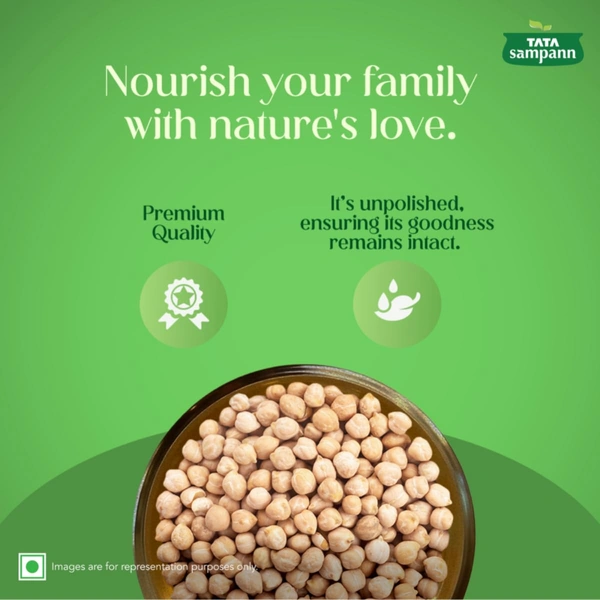 Tata Sampann Unpolished Kabuli Chana 1Kg - 1Kg, Tata