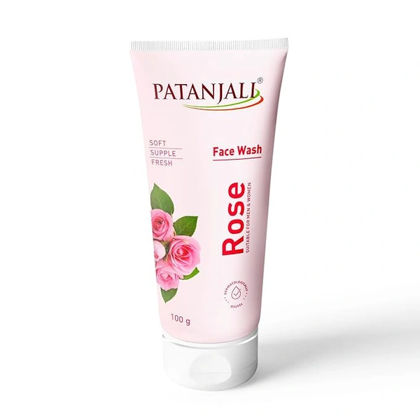 Patanjali Rose Face Wash 100g - 100g, Patanjali