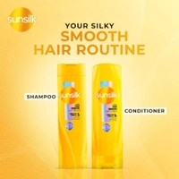 Sunsilk Flowy Silk Smooth Shampoo 180ml - 180ml, Sunsilk