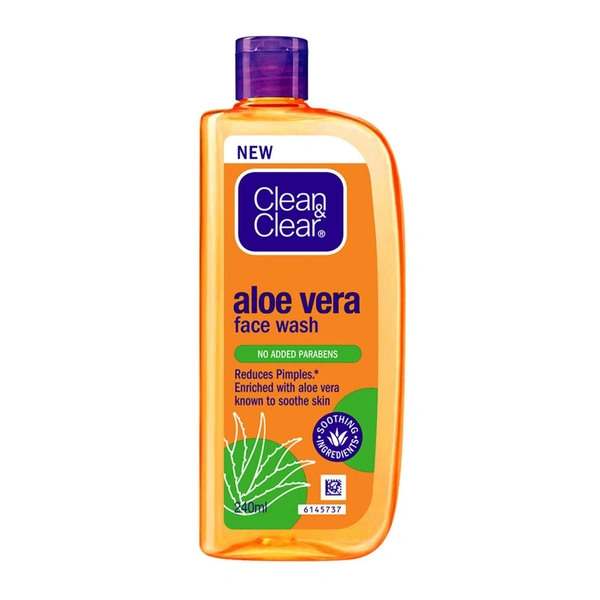 Clean & Clear Aloe Vera Face Wash - 240ml - 240ml, Clean & Clear