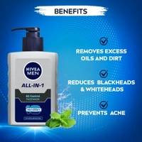 NIVEA MEN All in 1 Oil Control Face Wash 150ml - 150ml, Nivea