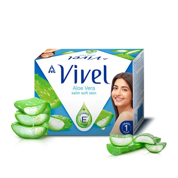 Vivel Aloe Vera Grade 1 Bathing Soap 150gx4 - 150x4, Vivel