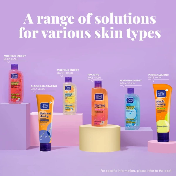 Clean & Clear Morning Energy Lemon Fresh, Yellow, 100 ml - 100ml, Clean & Clear