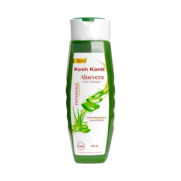 Patanjali Kesh Kanti Aloevera Hair Cleanser 180ML - 180ml, Patanjali