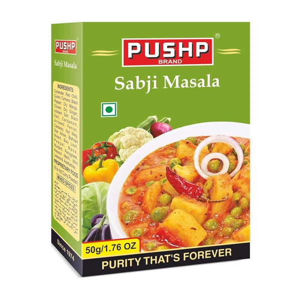 Pushp Sabji Masala Box- 50g - 50g, Pushp