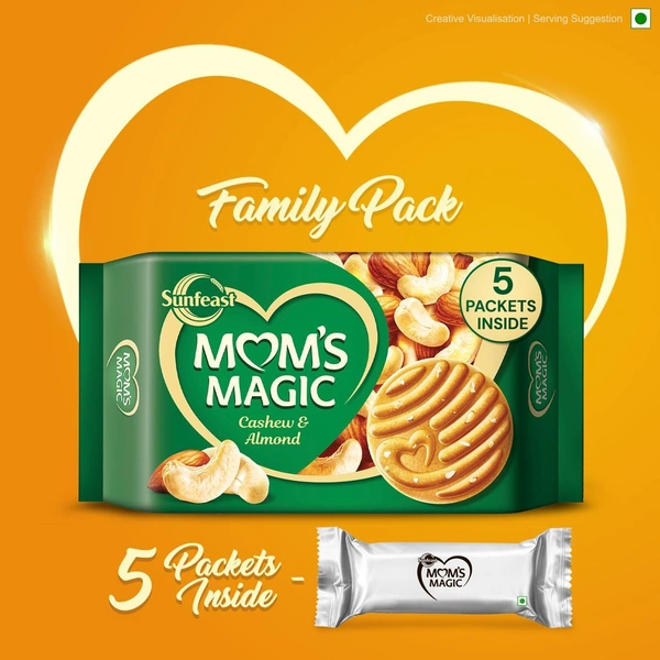 Sunfeast Mom's Magic Rich Cashew Almond Cookies 544g - 544g, Sunfeast
