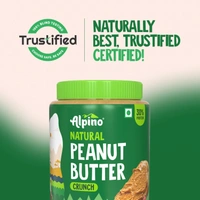 ALPINO Natural Peanut Butter Crunch - 1Kg - 1Kg, Alpino