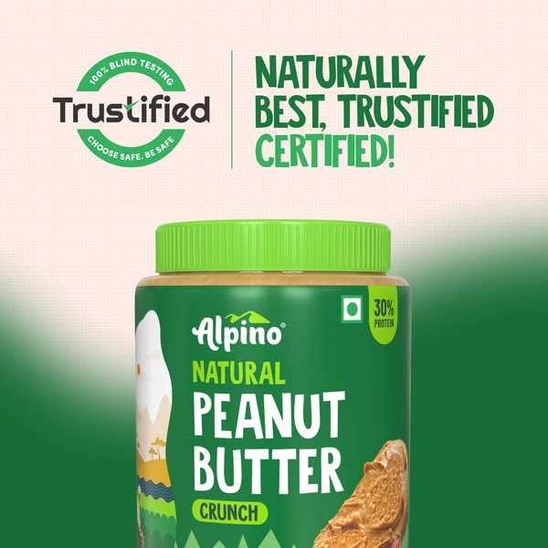 ALPINO Natural Peanut Butter Crunch - 1Kg - 1Kg, Alpino