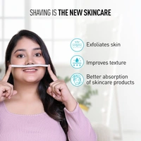 Sirona Reusable Blink & Glow Face Razor for Women - ‎ 12 x 2 x 3 cm, 50g, Sirona