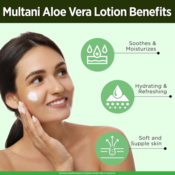 Multani Naturals Aloe Vera Body Lotion - 500ml - 500ml, Multani Naturals