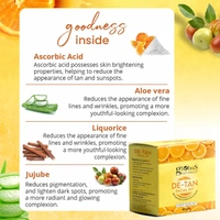 Globus Naturals De-Tan 6 Step Facial Kit, 40gm - 40g, Globus