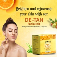 Globus Naturals De-Tan 6 Step Facial Kit, 40gm - 40g, Globus