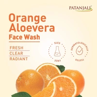 Patanjali Orange Aloevera Face Wash 100g - 100g, Patanjali