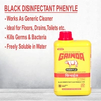 Gainda Black Disinfectant Phenyl – Powerful Floor & Surface Cleaner for Homes, Offices & Hospitals - 1Ltr, Gainda