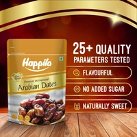 Happilo Premium Natural Arabian Dates 500g - 500g, Happilo