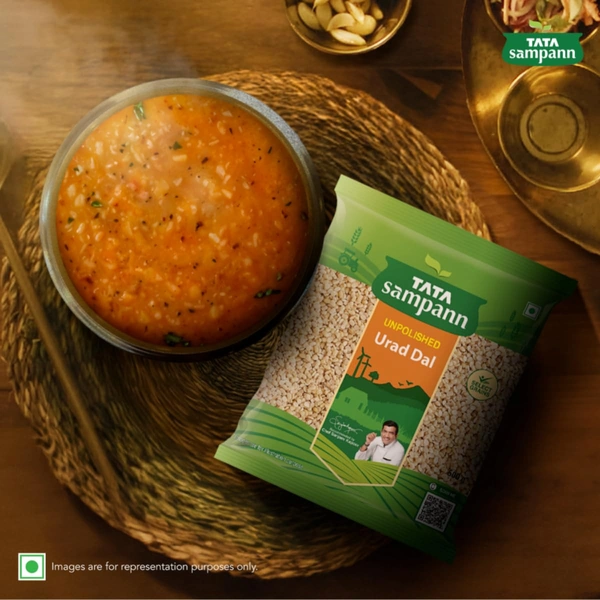 Tata Sampann Unpolished Urad Dal (Split), 500gram - 500g, Tata Sampann