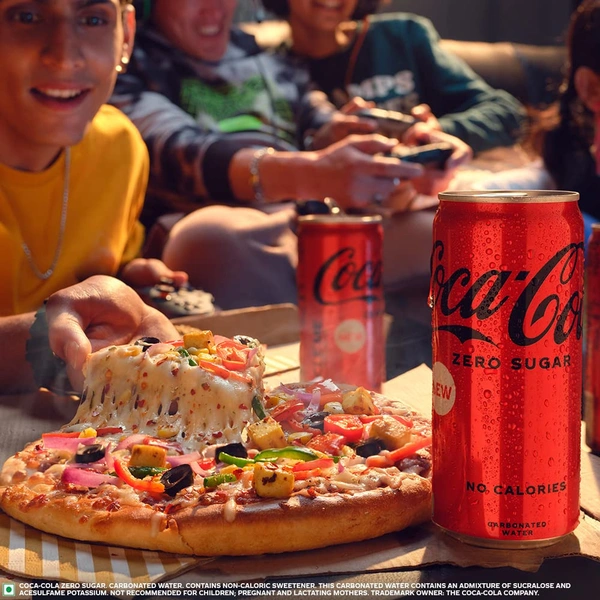 Coca-Cola Zero Sugar, No Calories Soft Drink Can, 300 Ml - 300ml, coco cola