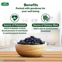 Tata Sampann 100% Pure Afghani Black Raisins Seedless 200g - 200g, Tata Sampann