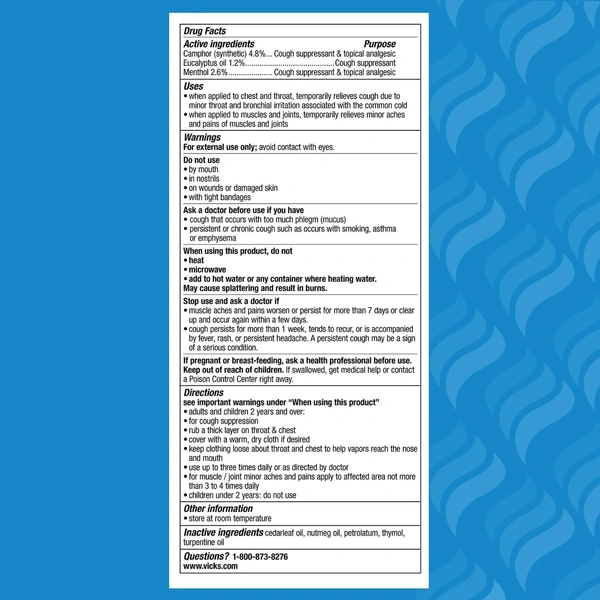 Vicks VapoRub Xtra Strong, 25 ml - 25g, Vicks