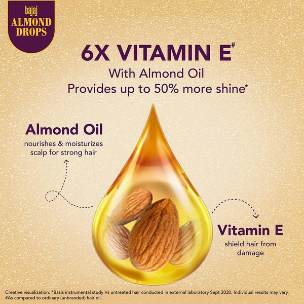 Bajaj Almond Drops Hair Oil, 185ml - 185ml, Bajaj