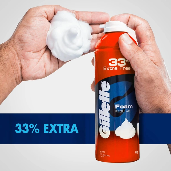 Gillette Classic Regular Pre Shave Foam, 418g - 418g, Gillette