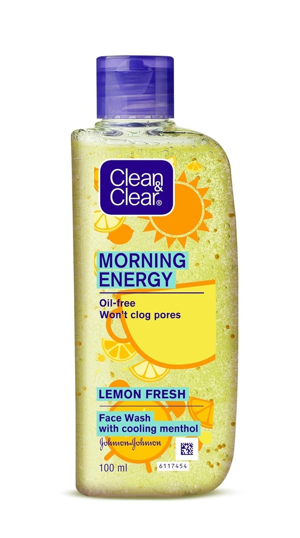 Clean & Clear Morning Energy Lemon Fresh, Yellow, 100 ml - 100ml, Clean & Clear