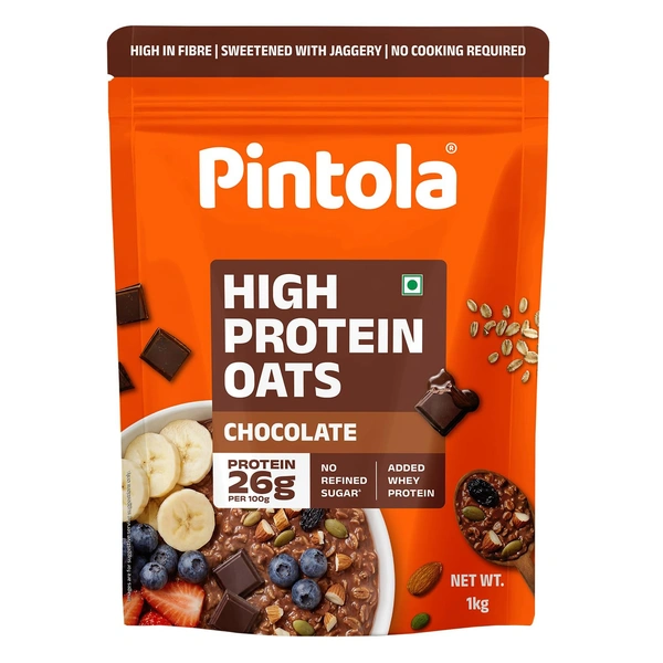PINTOLA 26g High Protein Oats 1kg - 1Kg, Pintola