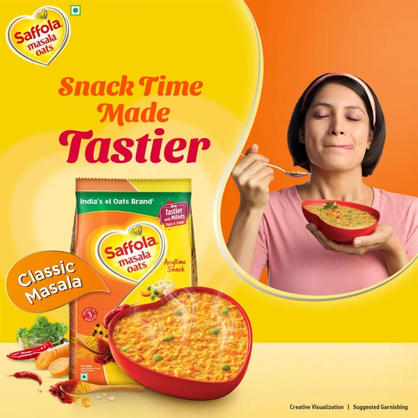 Saffola Masala Oats(सफ़ोला मसाला ओट्स) 38g - 38g, Saffola