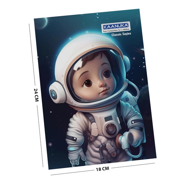 KAANUKA, Unruled Notebook, 172Pages (24 x 18cm) - 24 x 18cm, KAANUKA