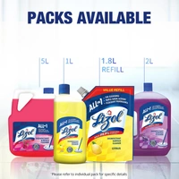 Lizol Disinfectant Surface & Floor Cleaner Liquid, Lavender - 625ml - 625ml, Lizol