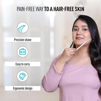 Sirona Reusable Blink & Glow Face Razor for Women - ‎ 12 x 2 x 3 cm, 50g, Sirona