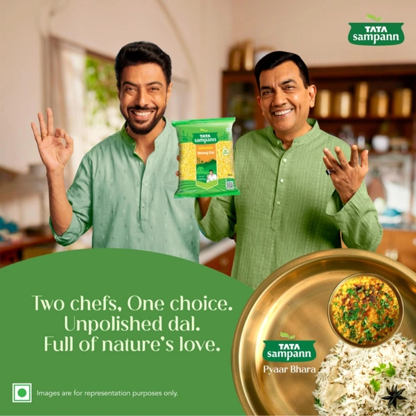 Tata Sampann Unpolished Moong Dal (Split), 1Kg - 1kg, Tata