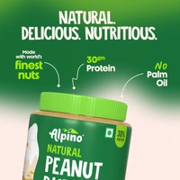 ALPINO Natural Peanut Butter Crunch - 1Kg - 1Kg, Alpino