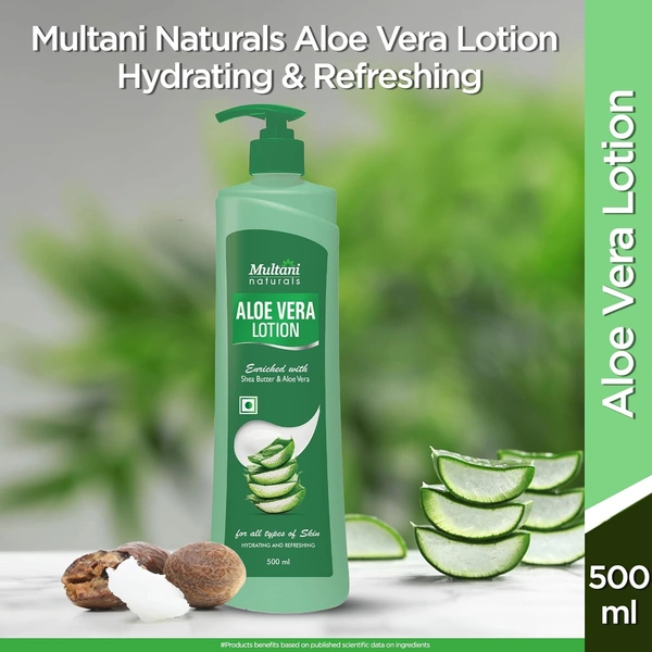 Multani Naturals Aloe Vera Body Lotion - 500ml - 500ml, Multani Naturals
