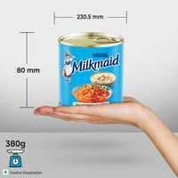 Milkmaid Nestle Partly Skimmed Sweetened Condensed Milk, 380g - 380g, Nestle