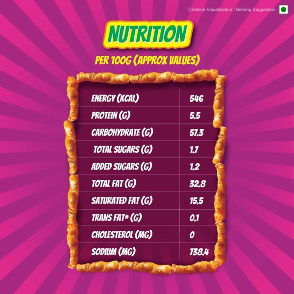 Bingo Tedhe Medhe Masala Tadka (Namkeen)  (75 g) - 75g, Bingo