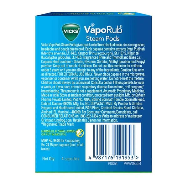 Vicks VapoRub SteamPods 4s - Vicks
