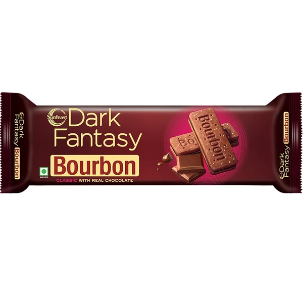 Sunfeast Dark Fantasy Bourbon, Classic Biscuit,108g - 108g, Sunfest