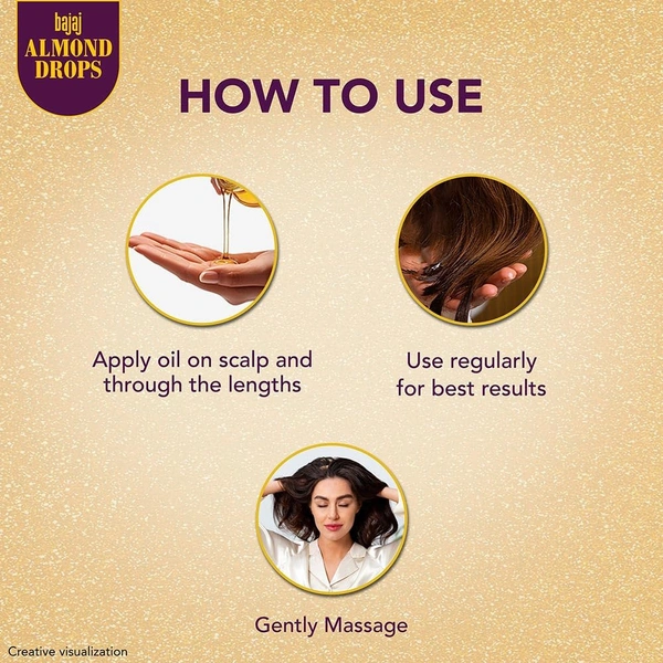 Bajaj Almond Drops Hair Oil, 185ml - 185ml, Bajaj