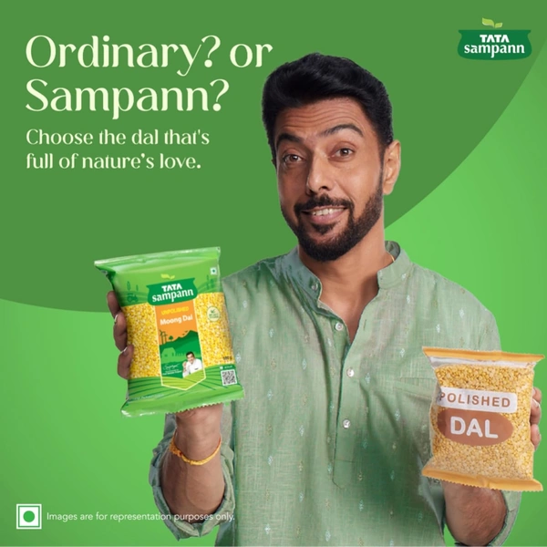 Tata Sampann Unpolished Moong Dal (Split), 1Kg - 1kg, Tata