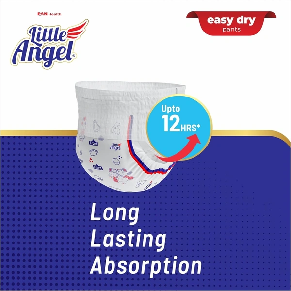 Little Angel Easy Dry Diaper Pants - XL  (54 Pieces) -  13-16 Kgs - XL - 13-16 Kgs, Little Angel