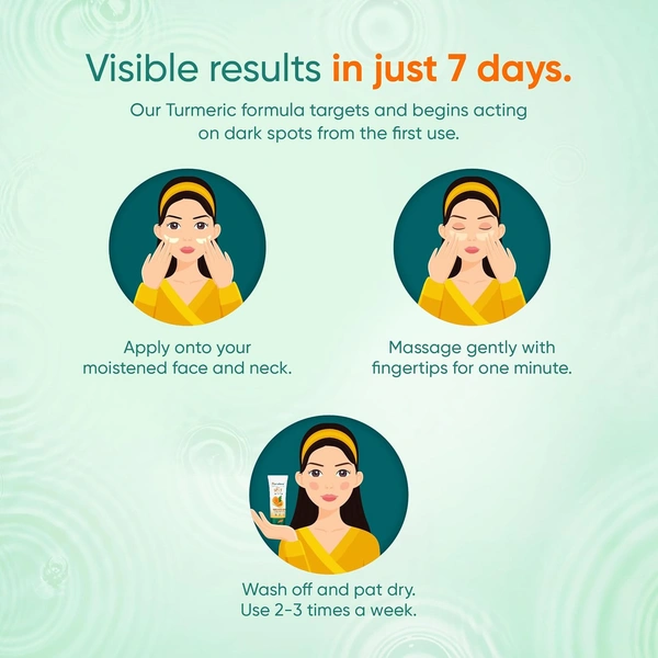 Himalaya Dark Spot Clearing Turmeric Face Scrub 100g - 100g, Himalaya