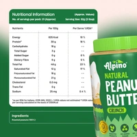 ALPINO Natural Peanut Butter Crunch - 1Kg - 1Kg, Alpino