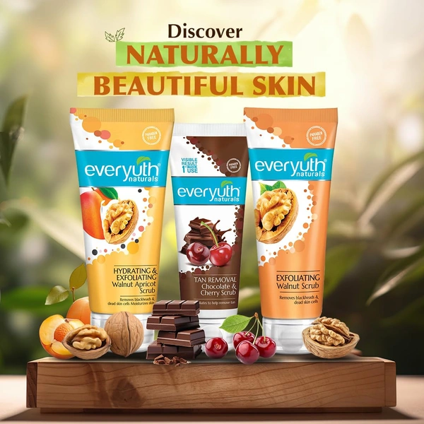 Everyuth Naturals Walnut Scrub, 100gm - 100g, Everyuth