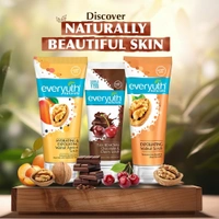 Everyuth Naturals Pure & Light Tan Removal Choco Cherry Scrub, 100G - 100g, Everyuth