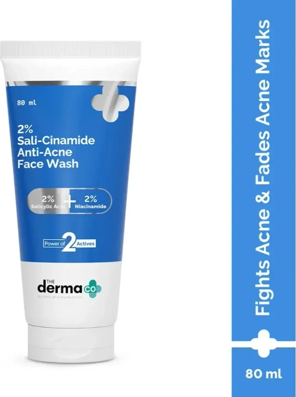 The Derma Sali-Cinamide Anti-Acne Face Wash (80 ml) - 80ml, The Derma