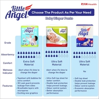 Little Angel Easy Dry Diaper Pants - XL  (54 Pieces) -  13-16 Kgs - XL - 13-16 Kgs, Little Angel