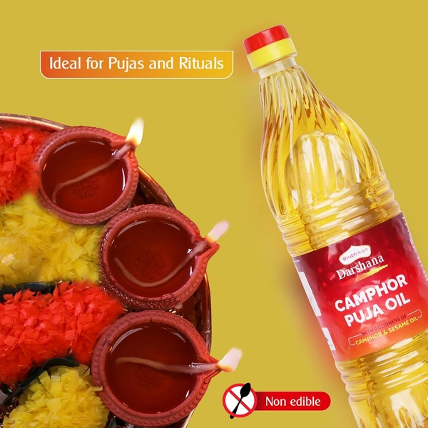 Shubhkart Darshana (तिल और कपूर) puja Oil 900ml - 900ml, Subhkart Darshana